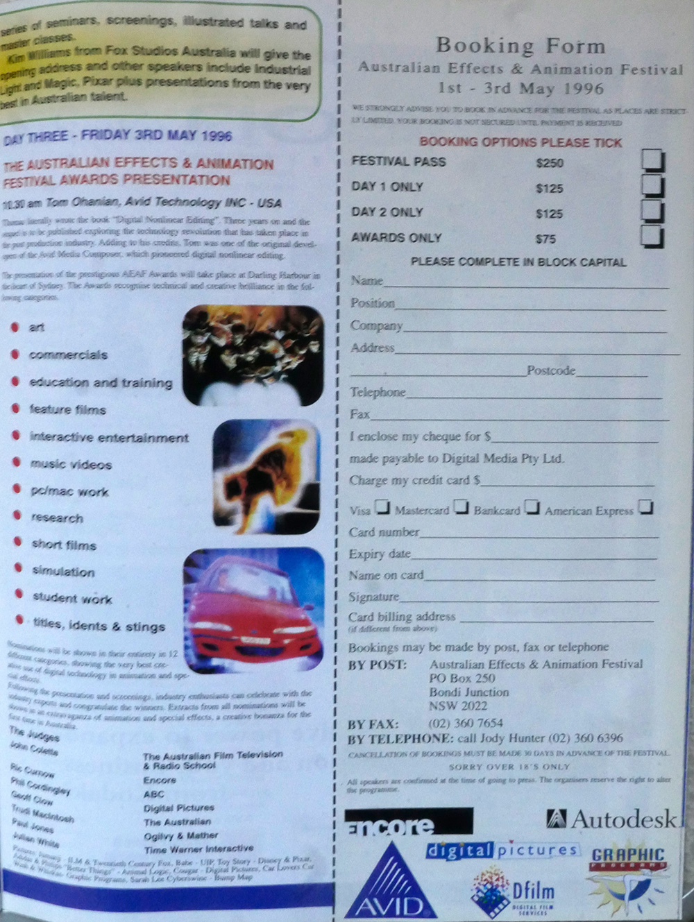 AEAF 1996 Program 2